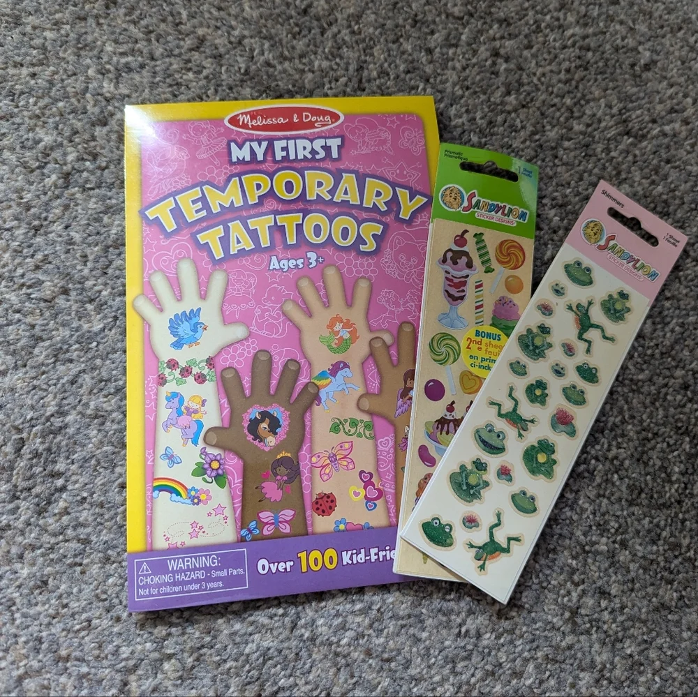 Sticker & Temporary Tattoos BUNDLE - Picture 1 of 4